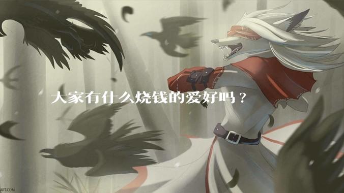大家有什么烧钱的爱好吗?